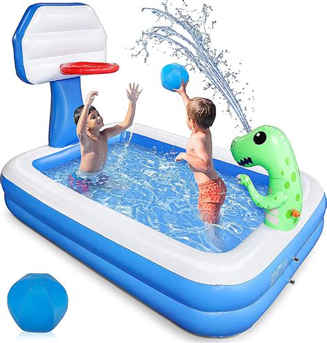 HOT! Inflatable Pool with Basketball Hoop for $59.99! - The Coupon Caroline