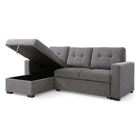 Harrison Corner Sofa Bed Grey • Collingwood Batchellor