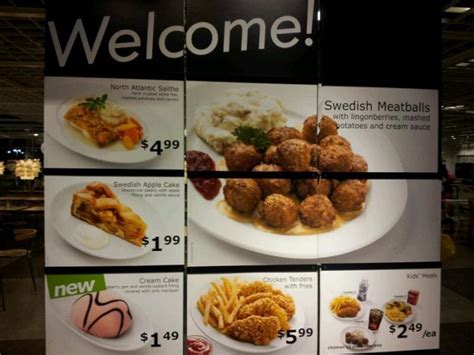 Menu at IKEA Restaurant, Charlotte, Ikea Blvd