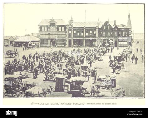 JOBURG (1893) Market Square, Auction Sales Stock Photo - Alamy