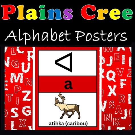 Plains Cree Syllabic and SRO Alphabet Combination Posters | Alphabet poster, Cree, Student learning