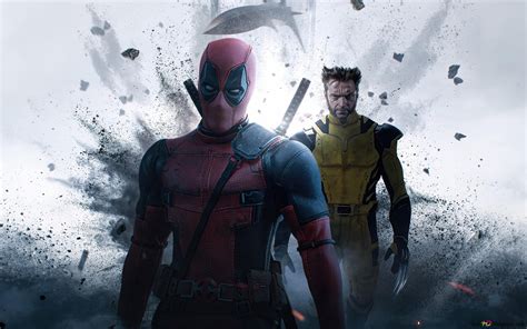 Deadpool And Wolverine - Deadpool 3 movie poster 4K wallpaper download