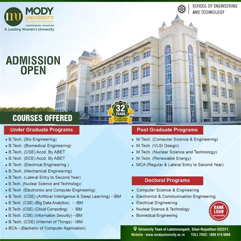 SET | Mody University admissions open | Mody University of Science and ...