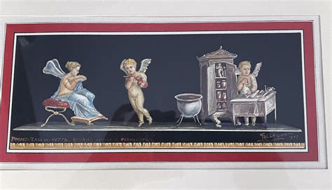 Two Pompeii Frescoes Painted for Tourists - 1951 and 1952 | Collectors ...