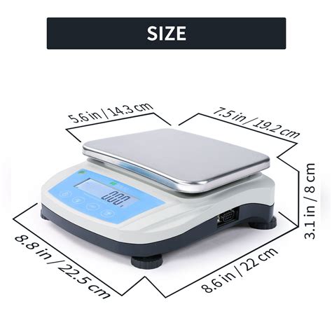 U.S. Solid Precision Balance Digital Lab Scale 5kg x 0.01g, RS232 ...