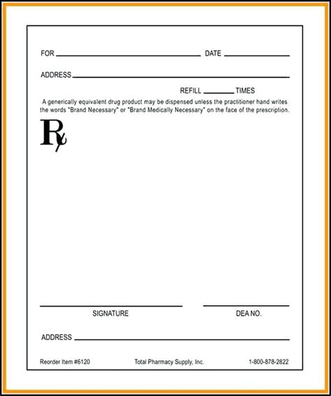 Printable Cvs Prescription Label Template