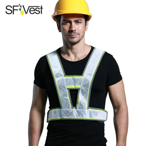 SFVest company logo printing safety reflective vest logo can be printed traffic waistcoat with ...