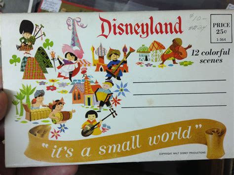 type from a vintage postcard set of disneyland found at an antique store | Disneyland, Theme ...