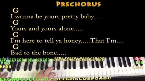 Bad to the Bone (George Thorogood) Piano Cover Lesson in G with Chords/Lyrics - YouTube