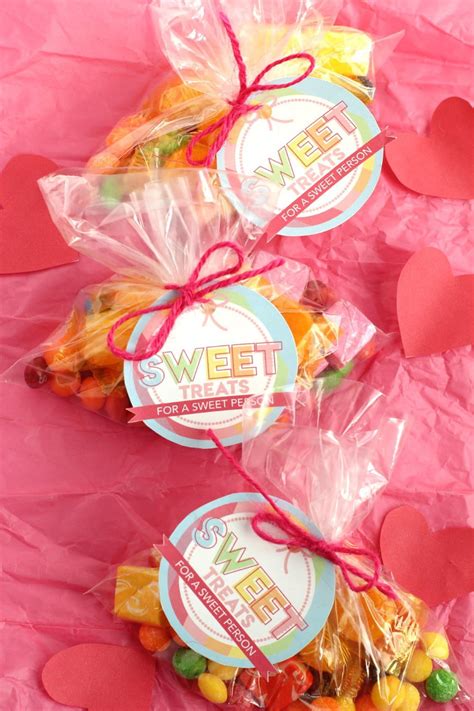 DIY Candy Gift Bags With Free Printable Tags