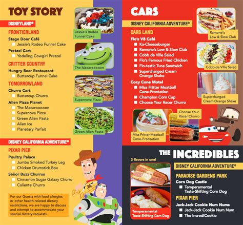 Pixar Fest Food Guide Now Including Food from Pixar Pier!