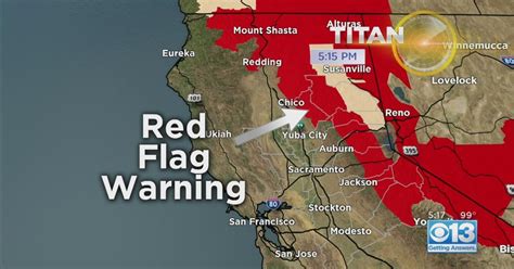 Red Flag Warning Issued For Parts Of Northern California Wednesday ...