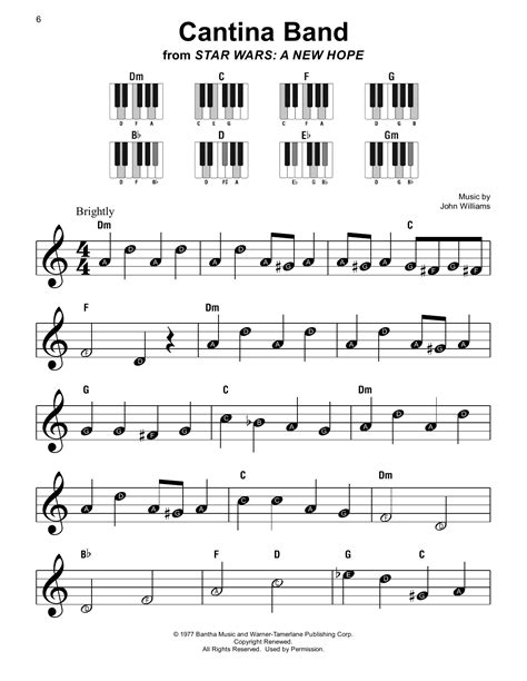 Cantina Band Star Wars Sheet Music Piano : Cantina Band From Star Wars ...