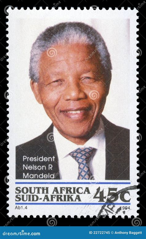 Nelson Mandela South Africa Postage Stamp Editorial Image - Image of philately, nobel: 22722745