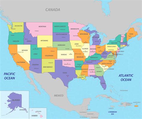 United States map 2397599 Vector Art at Vecteezy