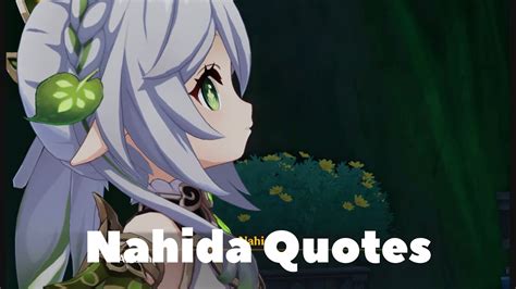 Nahida Quote - Genshin impact Indonesia - YouTube