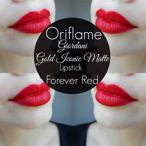 mela-e-cannella: Oriflame - Giordani Gold Iconic Matte Lipstick - Forever Red