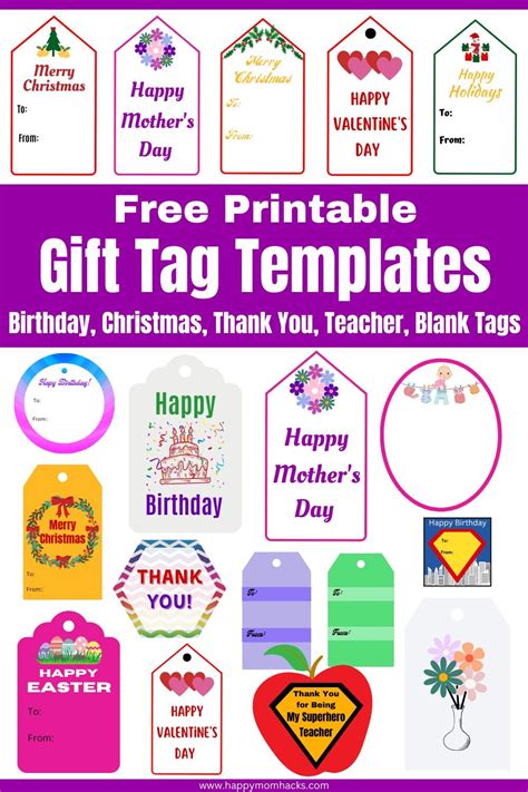 Free Gift Tag Printables for Every Occasion