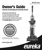 Eureka Eureka PowerSpeed Lightweight Upright Vacuum NEU180 Manual