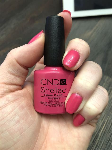 CND Shellac “Pink Bikini” 👙 Perfect summer color! Shellac Colors, Essie Nail Colors, Zoya Nail ...