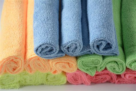 Multicolor Micro Fiber Cleaning Cloth with Static Electricity Stock Photo - Image of detail ...
