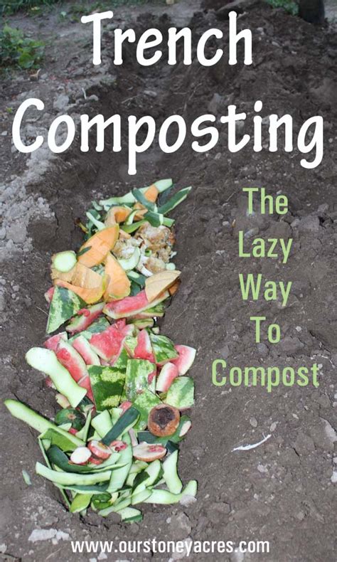 Trench Composting - The lazy mans composting method - Stoney Acres