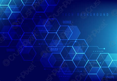 Abstract hi-tech digital technology geometric hexagon pattern shapes on - stock vector 3104470 ...