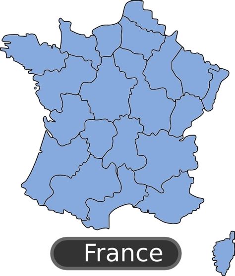 Map Of France clip art Free vector in Open office drawing svg ( .svg ...