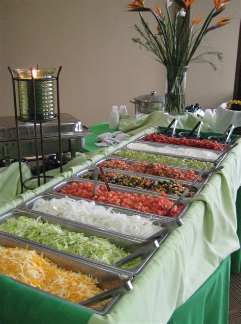 taco bar! love it! | Taco bar party, Wedding food, Reception food