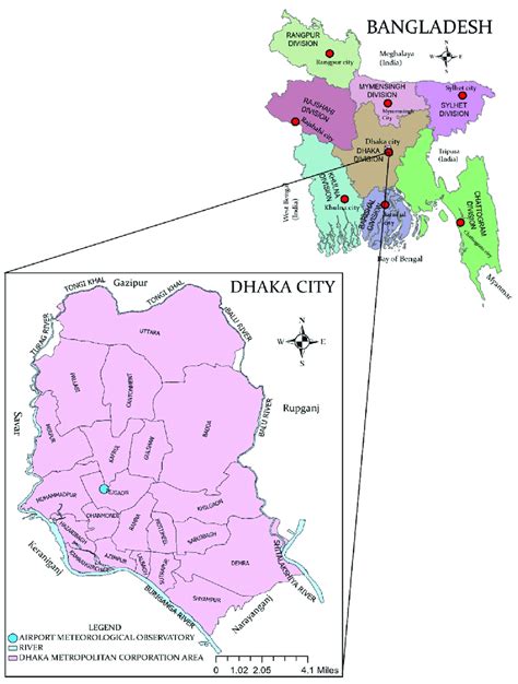 Location map of the study area-the City of Dhaka, Bangladesh. | Download Scientific Diagram