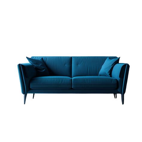 Modern and Stylish Blue Sofa Home Interior Mockup, Interior Design Inspiration for Living Room ...