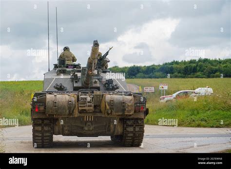 British Army Challenger 2 ii FV4034 main battle tank on a military ...