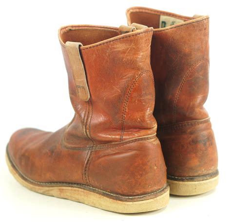 Vintage Red Wing Irish Setter Pull On Leather Work Sport Boots 1990s ...