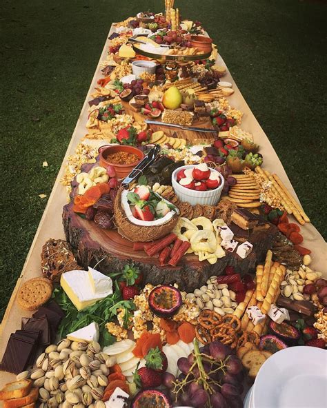 Grazing table for wedding food. | Wedding food table, Wedding food, Grazing tables