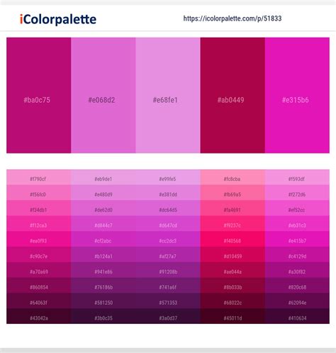 1 Latest Color Schemes with Jazzberry Jam And Orchid Color tone combinations | 2023 | iColorpalette