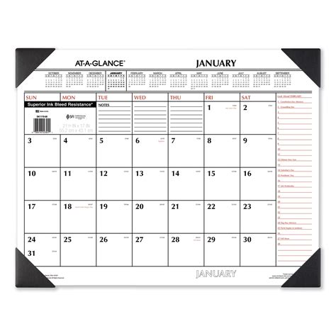 Monthly Calendar Desk Pad Blank Calendar Template Mon - vrogue.co