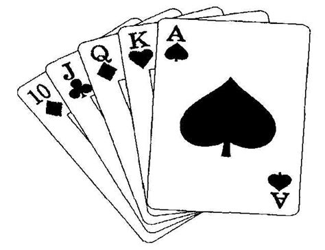 deck of card drawing - Clip Art Library