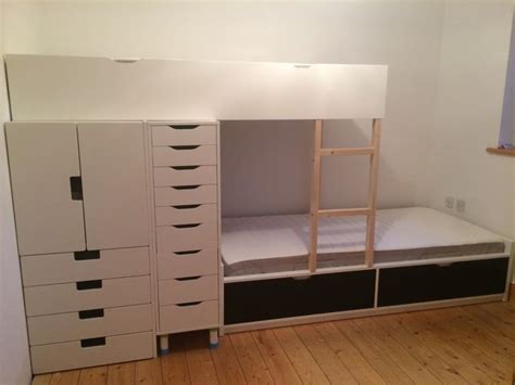 FLAXA Bunk Bed with lots of storage - IKEA Hackers | Bunk beds with storage, Bunk bed with desk ...