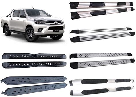 Decoration Accessories Alloy And Steel Side Step Boards For 2015 Toyota Hilux Revo Pick Up