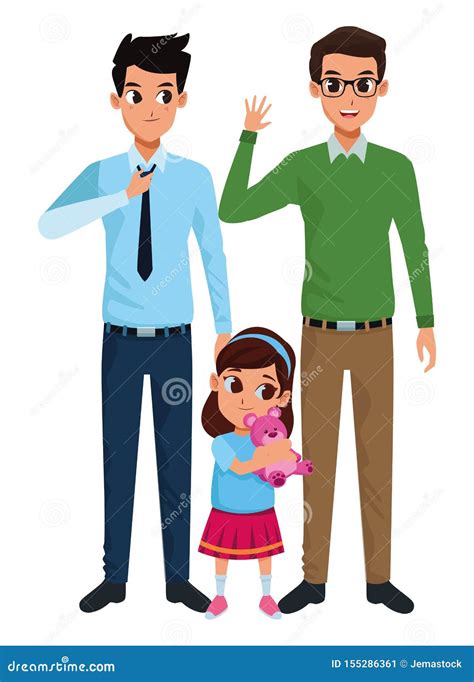 Family Parents and Childrens Cartoons Stock Vector - Illustration of ...