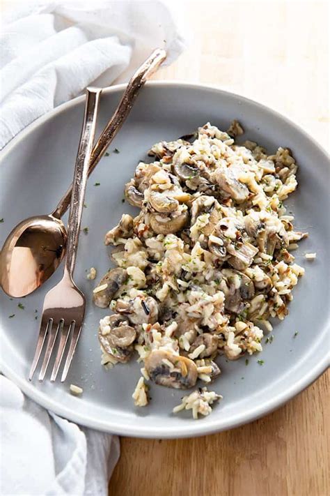 Creamy Mushroom Wild Rice Recipe - The Salty Marshmallow