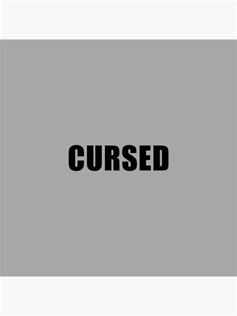 "Cursed One Word Minimalist Shirt And Mug Designs" Poster for Sale by ...