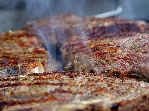 Free picture; steaks, beef, grilling, grilled, smoke, smokey, meat