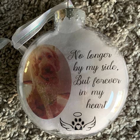 Christmas Pet Ornament. Floating Pet Memorial Ornament | Etsy