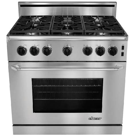 Dacor Renaissance 6-Burner 5.4-cu ft Slide-in Convection Gas Range ...