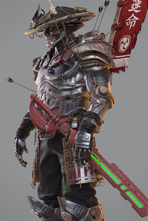 Yoshimitsu - ZBrushCentral | Samurai art, Japanese art samurai, Samurai artwork