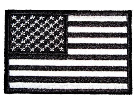 US Tactical American Flag Patch Black White 3.25 X - Etsy