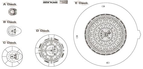 U.S.S Enterprise NCC-1701A Deck Plans