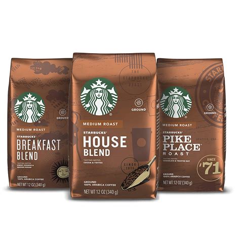 Starbucks Medium Roast Ground Coffee - Variety Pack - Coffee & More