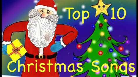 Top 10 Best Christmas Songs for Kids & all the Family | with Xmas Lyrics - YouTube